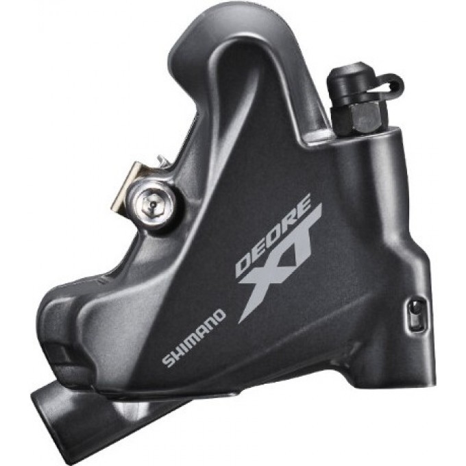 Калипер задний SHIMANO DEORE XT M8110, flat mount, гидравлический, болты 25 мм, полимерные колодки IBRM8110RDRX