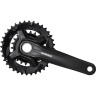 Система SHIMANO MT210-B, 175мм, 36/22T, интегрированный вал, с защитой, черный CL+3мм, для 9 скоростей EFCMT210BEX62L